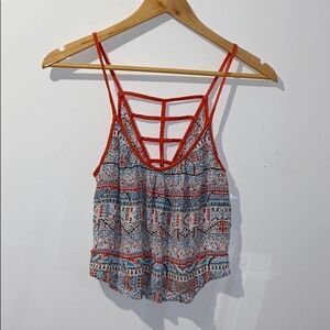 Hollister Indian Aboriginal Lace Crop Top Small